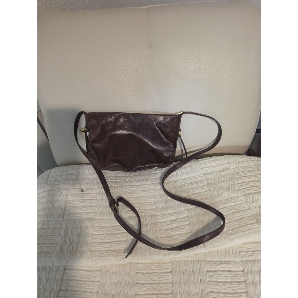 Hobo Brown Leather Crossbody Bag